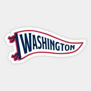 Washington Pennant - Red Sticker